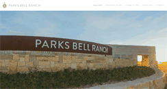 Desktop Screenshot of parksbellranch.com